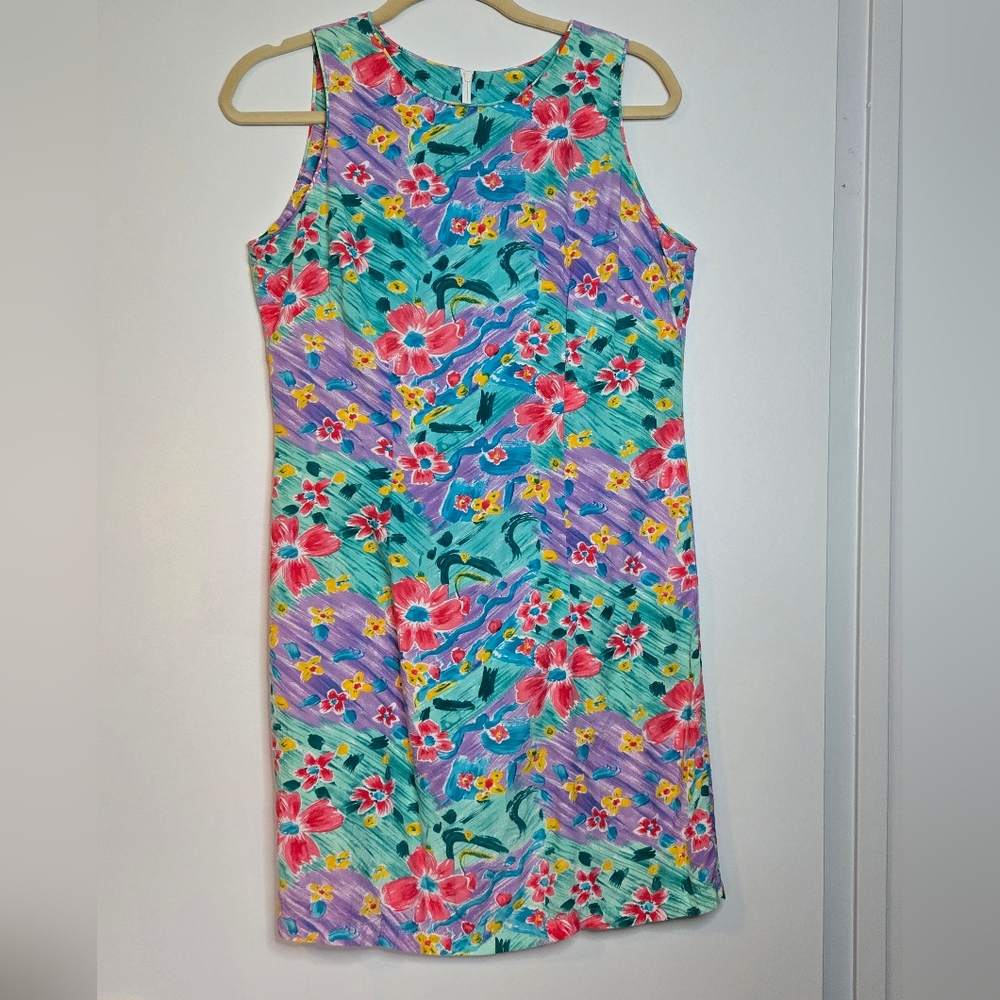 Vintage Xtreme Island Designs Hawaii Floral Dress Size S